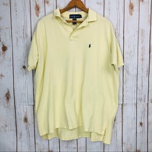 Ralph Lauren Yellow Polo Golf Short Sleeve Shirt
